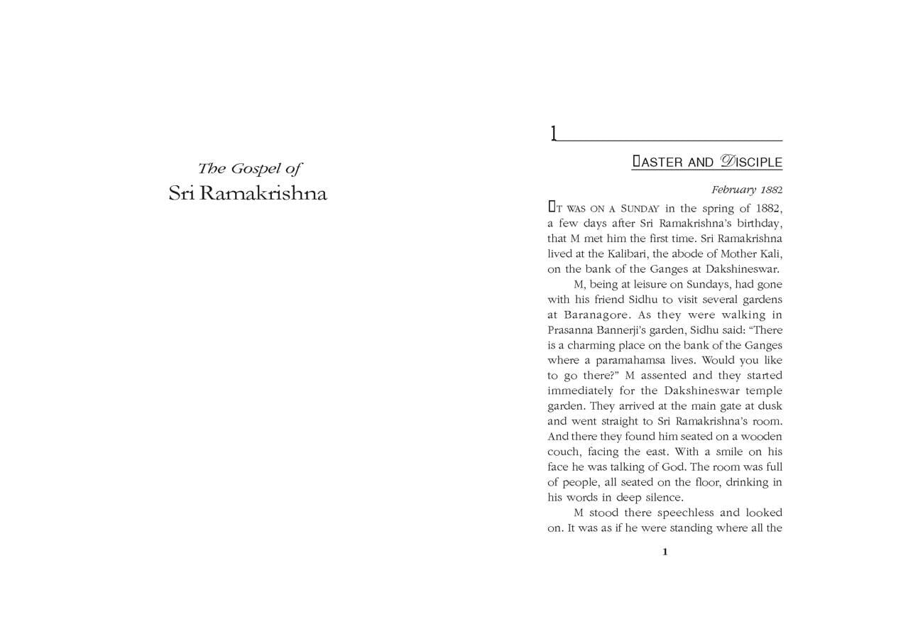 The Gospel of Sri Ramakrishna (Abridged Edition)