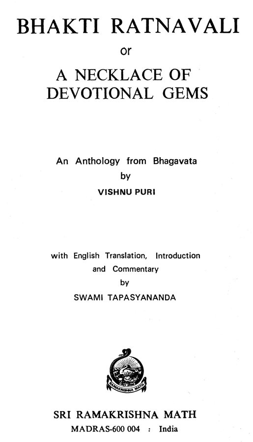 Bhakti Ratnavali