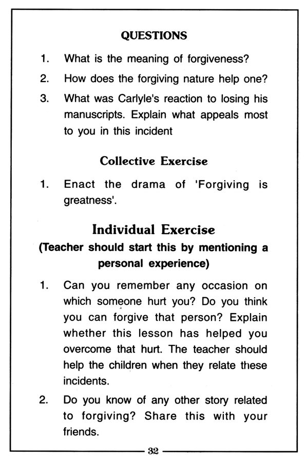 Value Oriented Moral Lessons Number - 4