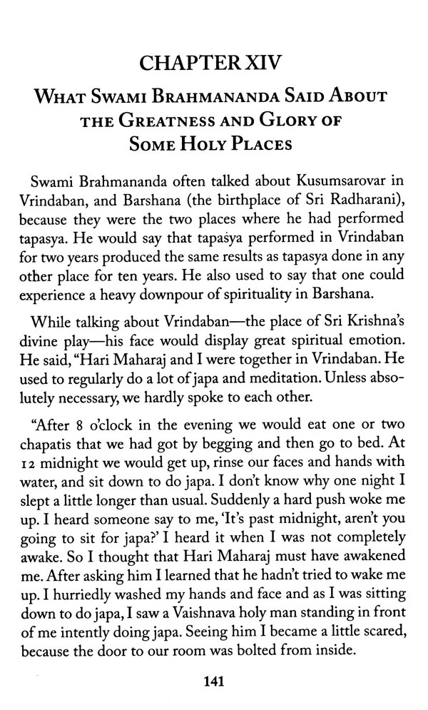 Reminiscences of Swami Brahmananda