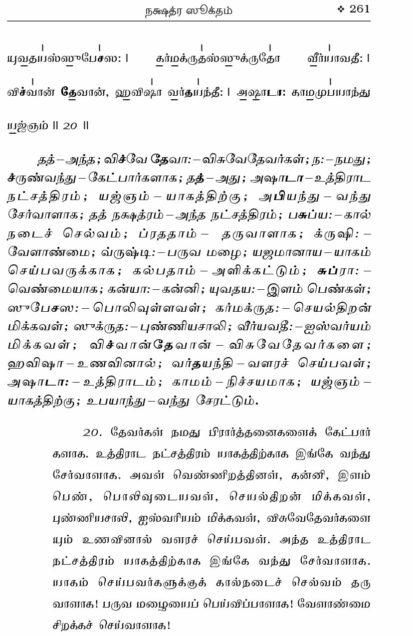 Veda Manthirangal (Tamil)