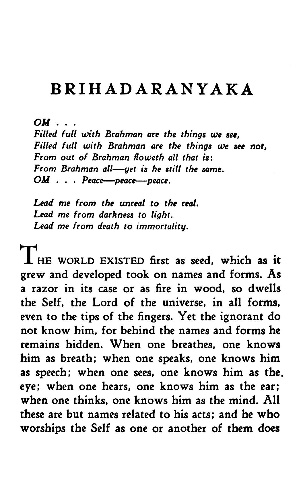 The Upanishads