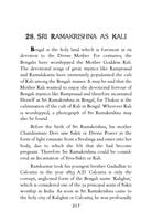 Sri Ramakrishna - The Personification of Gods and Goddesses Sri Ramakrishna - The Personification of Gods and Goddesses