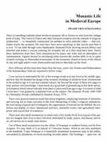 Monasticism - Ideal and Traditions Monasticism - Ideal and Traditions
