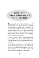 Glimpses of Swami Vivekananda's Heroic Struggle Glimpses of Swami Vivekananda's Heroic Struggle
