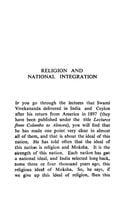Religion and National Integration Religion and National Integration