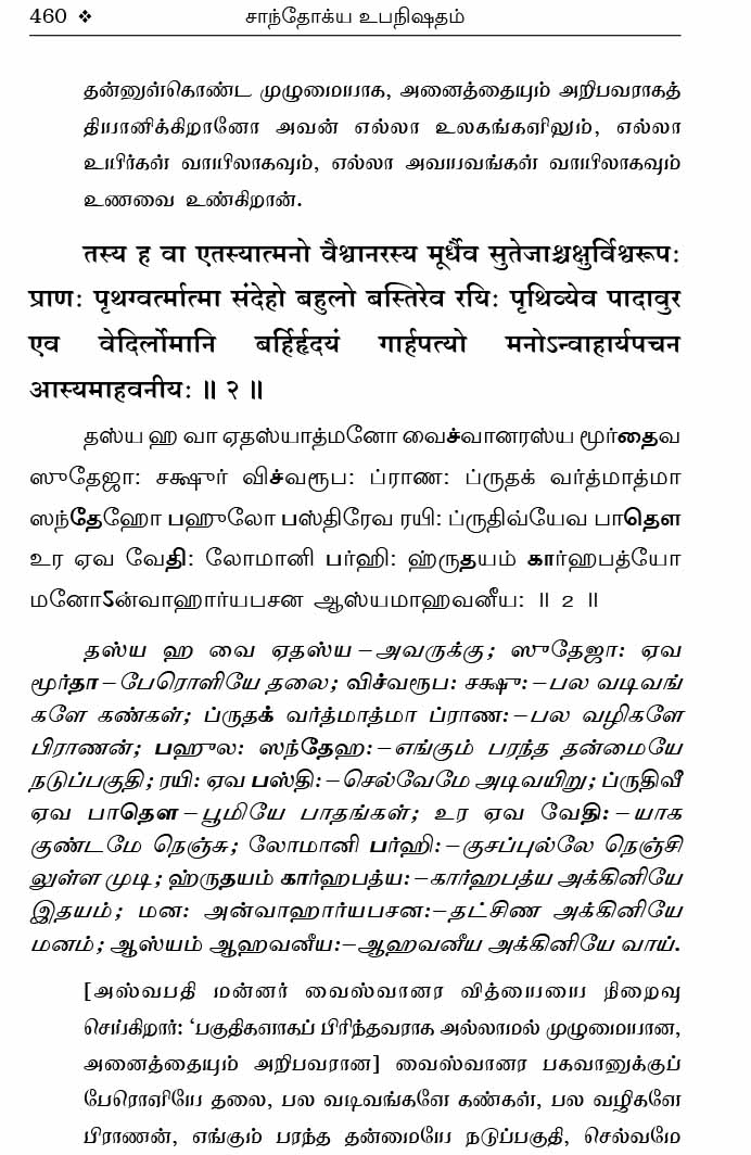 Chandogya Upanishadam (Tamil) (Paperback)
