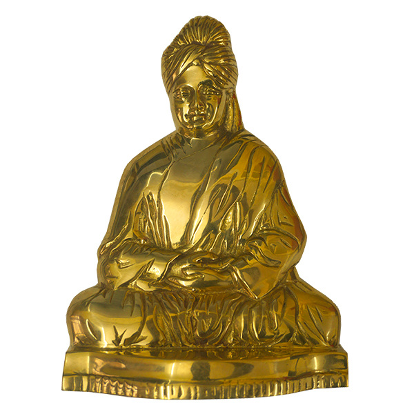 Swami Vivekananda Brass Statue (Sitting)