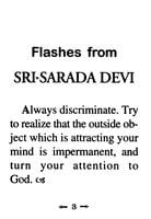 Flashes from Sri Sarada Devi Flashes from Sri Sarada Devi