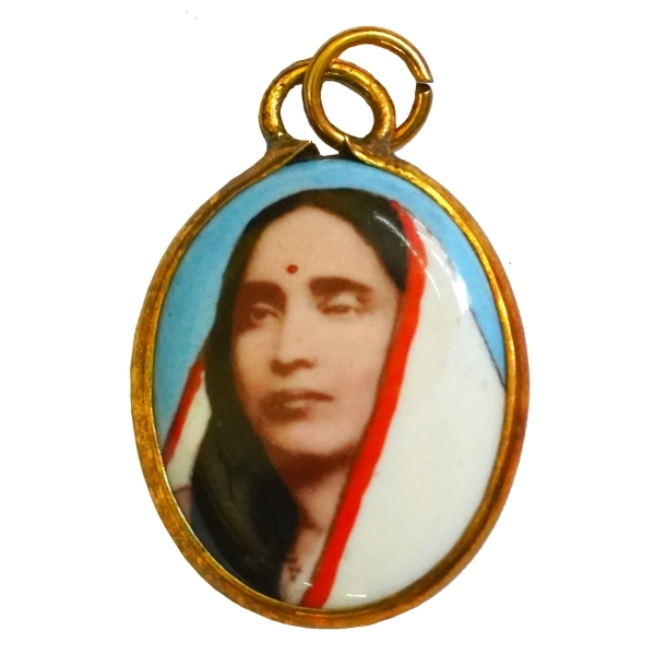 Ramakrishna/Sarada Devi Enamel Gold Dollar Ramakrishna/Sarada Devi Enamel Gold Dollar