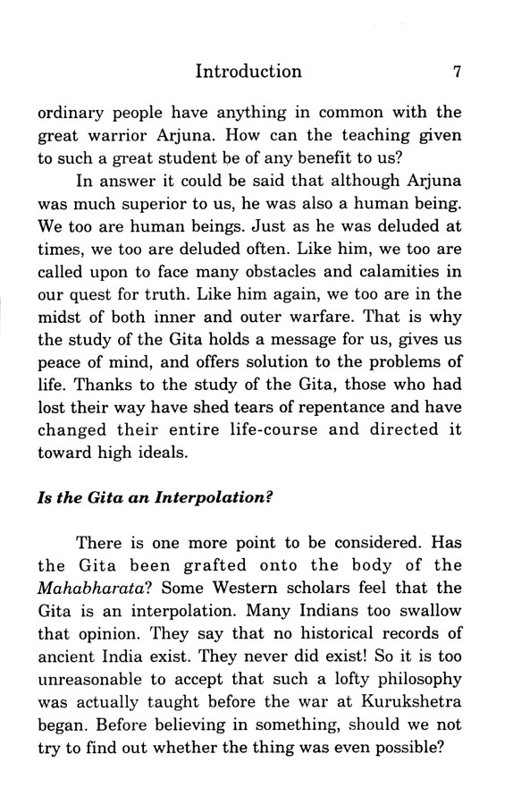 The Essence of the Gita