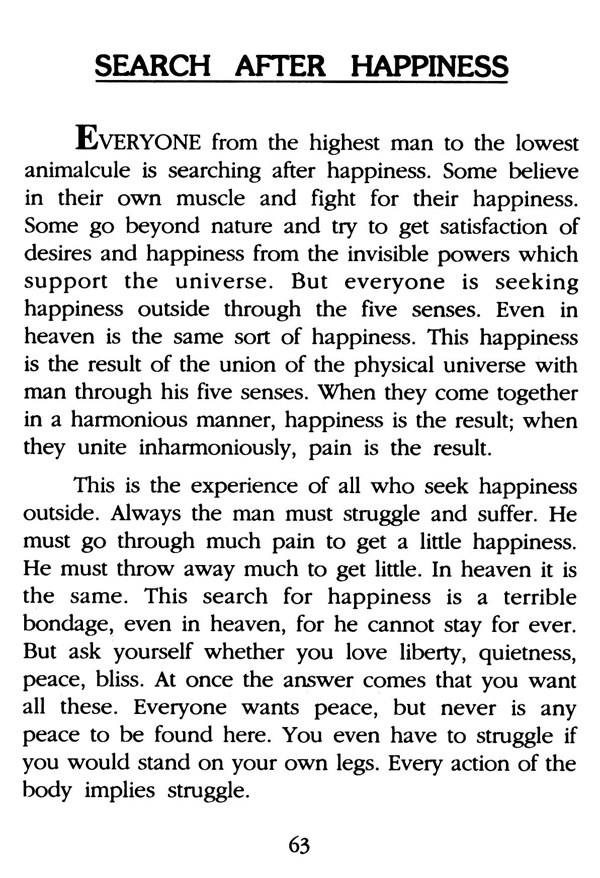 Search after Happiness