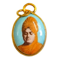 Swami Vivekananda and Swami Vivekananda Enamel Dollar Swami Vivekananda and Swami Vivekananda Enamel Dollar