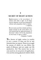 Secret of Right Activity