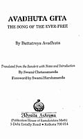 Avadhuta Gita of Dattatreya - Translated By Swami Chetanananda Avadhuta Gita of Dattatreya - Translated By Swami Chetanananda
