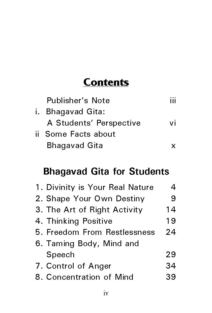 Bhagavad Gita for Students