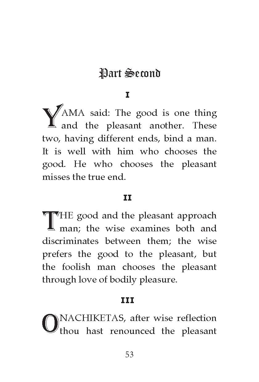 Four Upanishads Four Upanishads