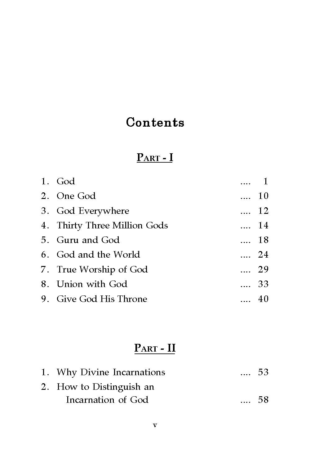 God and Divine Incarnations God and Divine Incarnations
