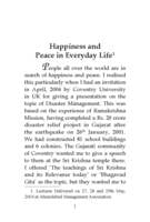 Happiness and Peace in Everyday Life Happiness and Peace in Everyday Life