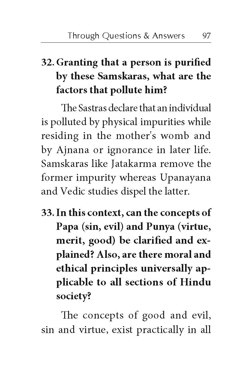Hinduism through Questions And Answers