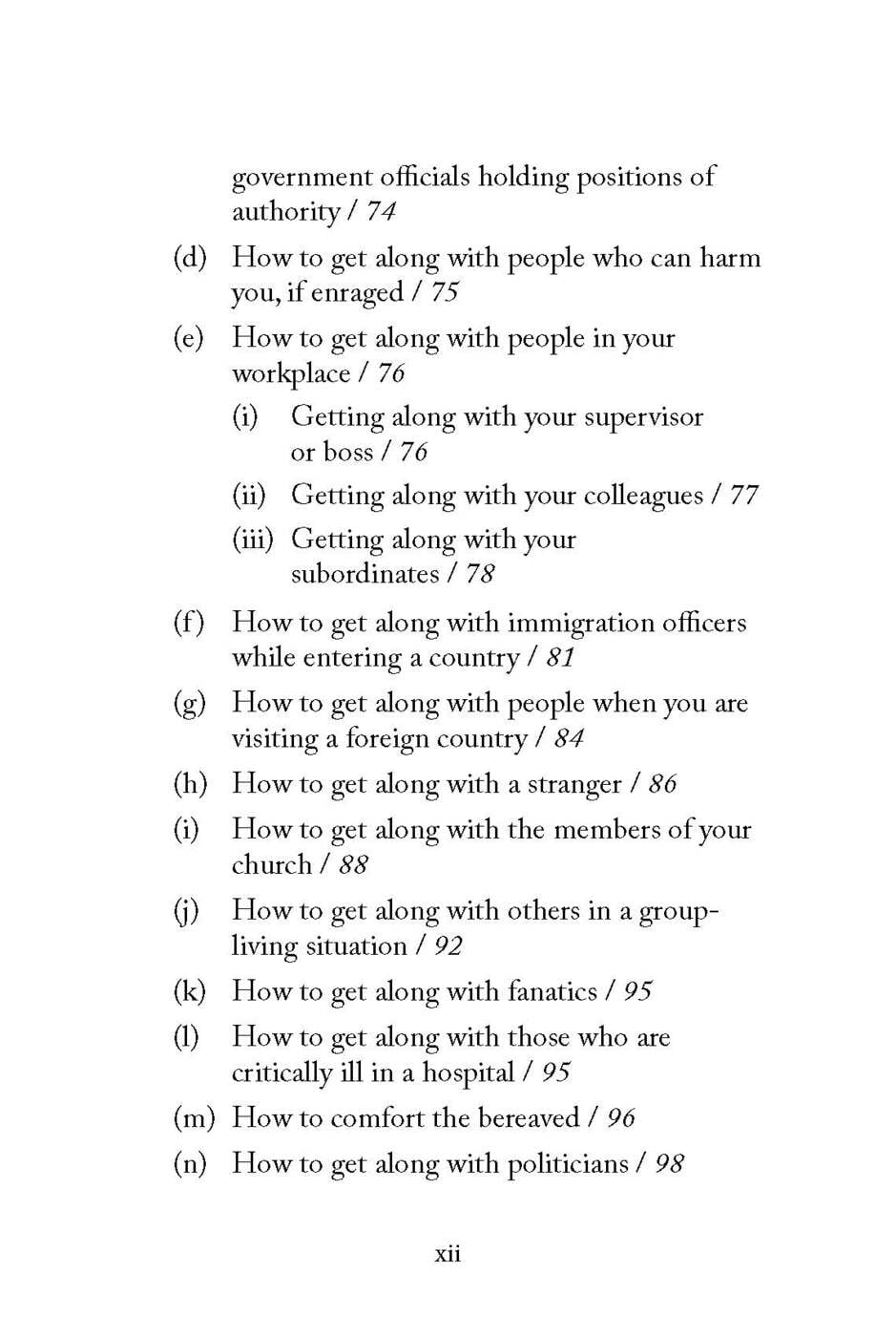 How to Get Along with Others