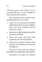 Letter to A Student Letter to A Student