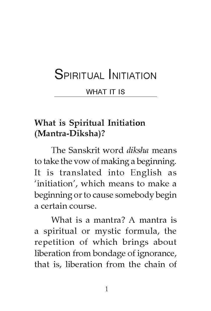 Spiritual Initiation - What It Is