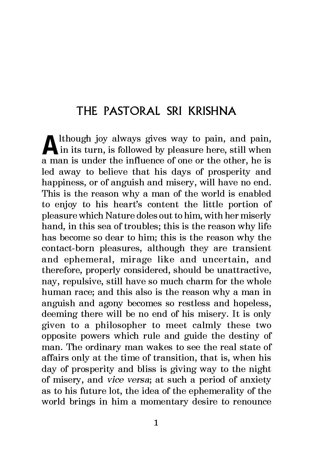 Sri Krishna - Pastoral and King-Maker