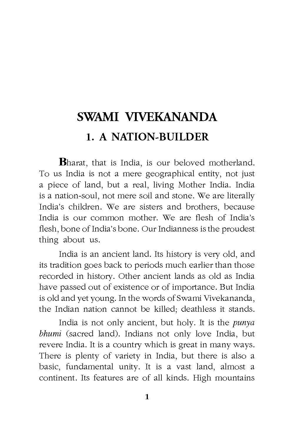 Swami Vivekananda - Awakener of Modern India