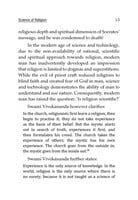 Swami Vivekananda - Modern Science and Human Excellence