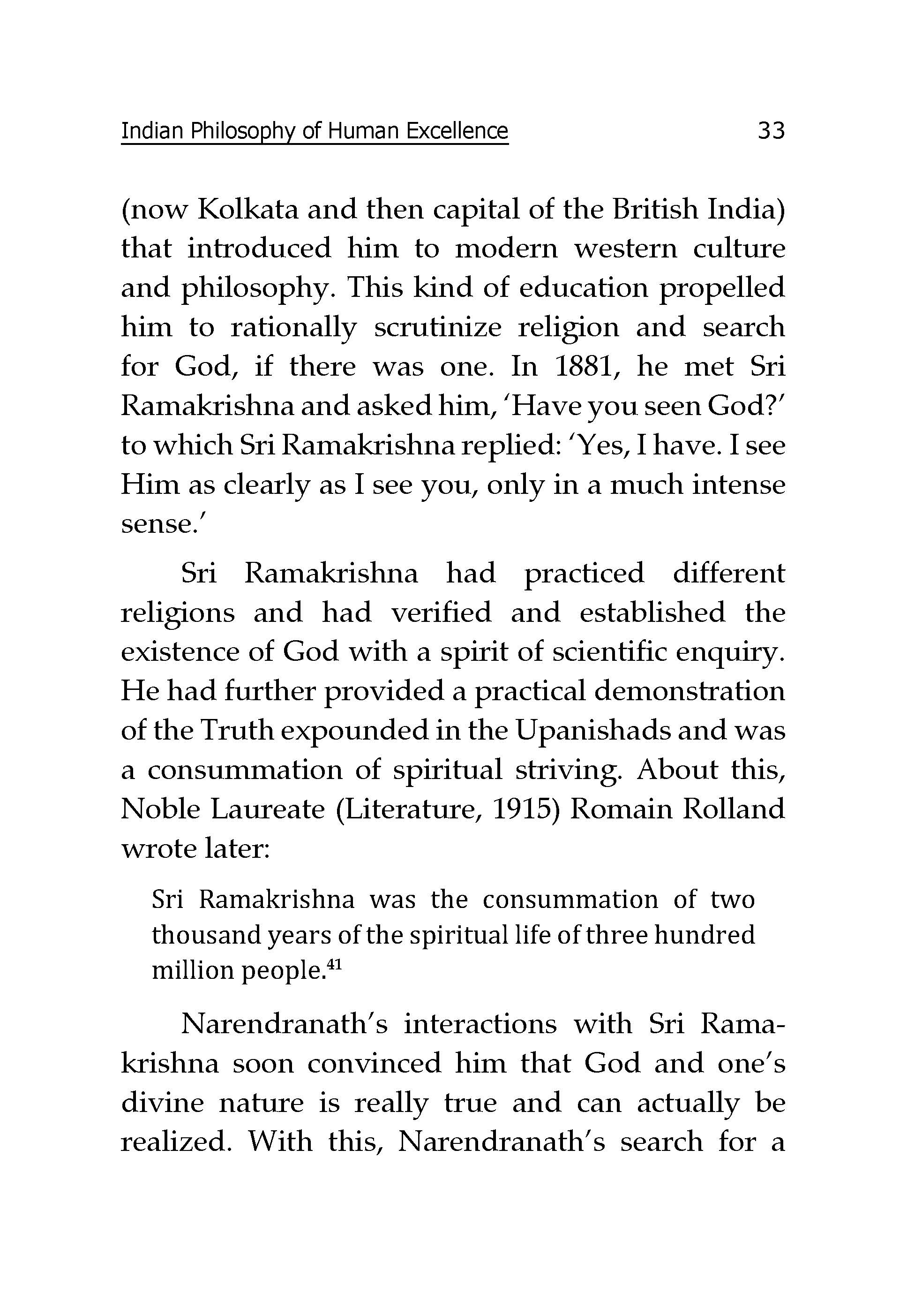 Swami Vivekananda - Modern Science and Human Excellence