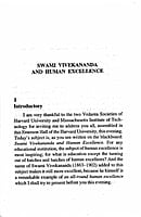 Swami Vivekananda and Human Excellence