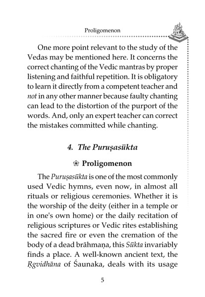 The Purusasukta - An Exegesis