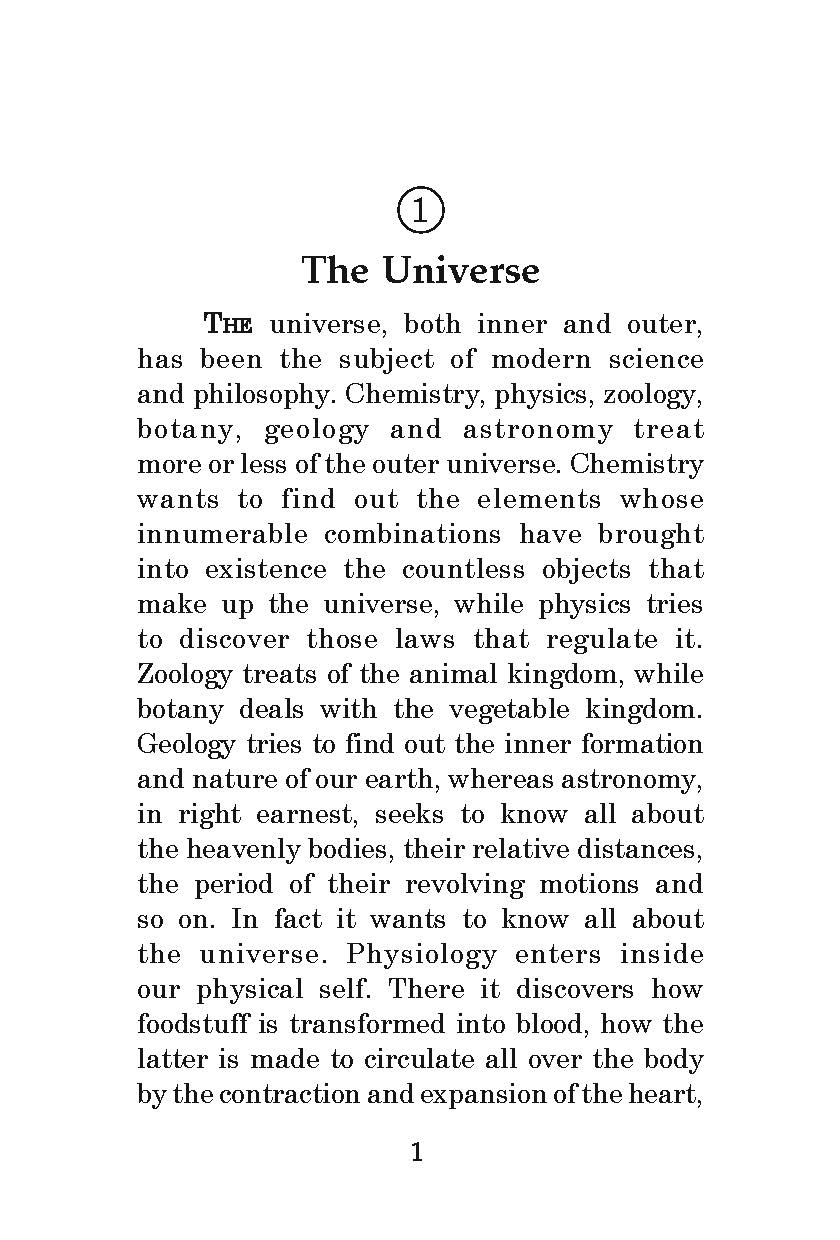 The Universe and Man