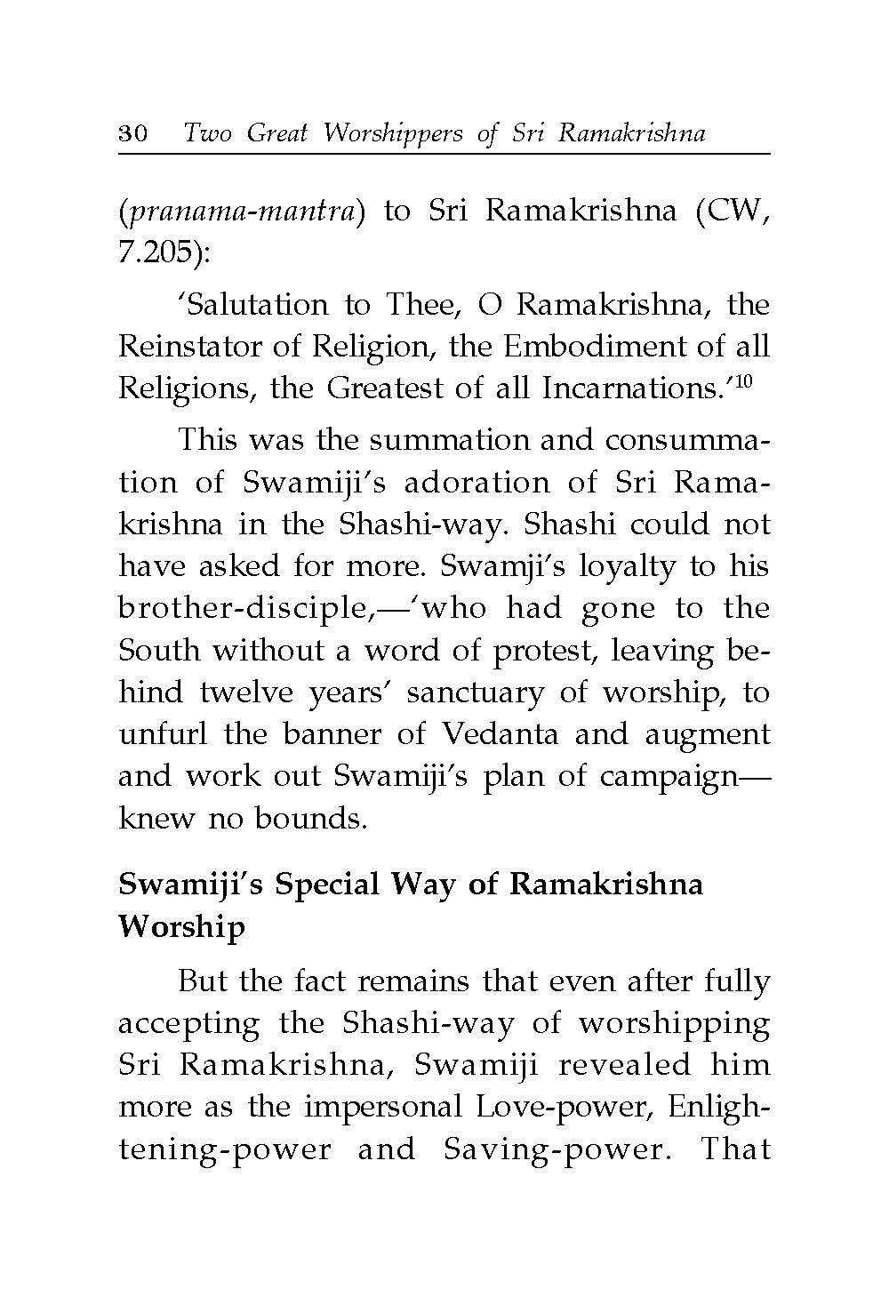 Two Great Worshippers of Sri Ramakrishna