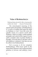 Value of Brahmacharya